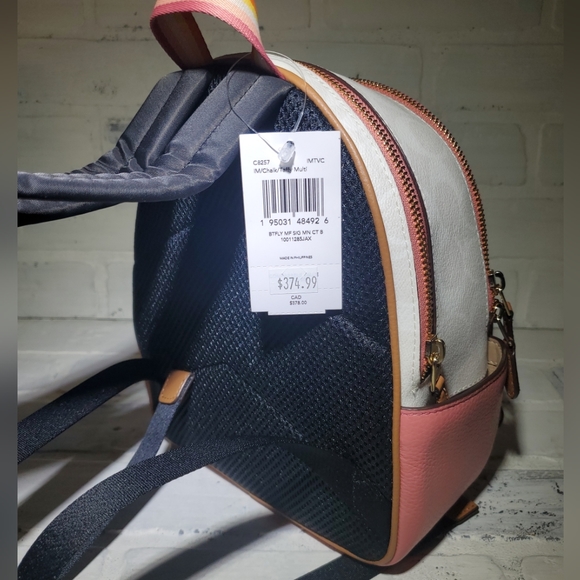 NWT Coach Mini Court Women's Backpack with Butterfly - Picture 4 of 8